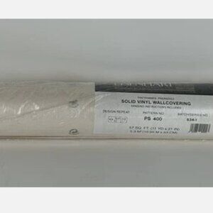Vtg Eisenhart Wall Covering Paper Ivory Damask Floral 1 Double Roll 57 Sq Ft